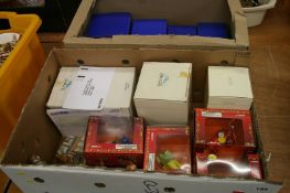 Two boxes of Arden Sculptures, Disney, Snow White and Corgi, The Muppet Show diecast