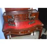 A reproduction mahogany ladies writing desk