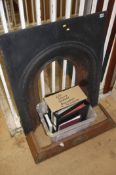 Victorian cast iron fire surround and copper fender