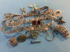 A quantity of 925 standard jewellery etc.