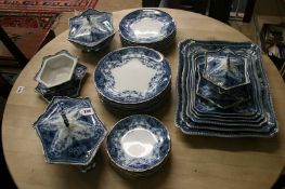 A selection of Burslem chinaware