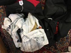Two holdalls containing a quantity of Paul Bracewells training kit
