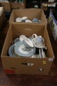 Two boxes of Royal Doulton, Rose Elegans pattern