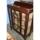 A mahogany china cabinet