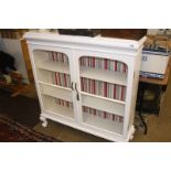 White painted china cabinet