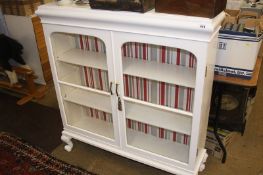 White painted china cabinet