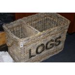 Large log basket