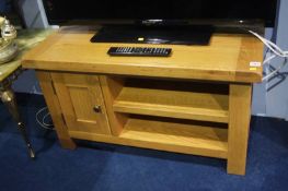 Pale oak TV stand