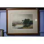 Simon Bull, Limited edition print, 170/200, signed in pencil, 'Woodshaw Tarn', 39 x 54cm