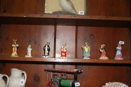 Seven Royal Doulton Bunnykins figures