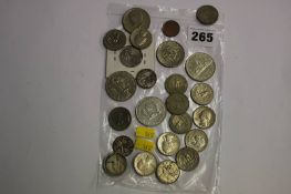 Assorted coins