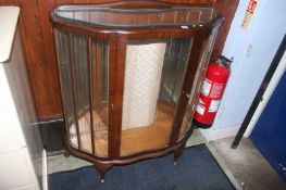 Walnut china cabinet