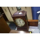 Reproduction Sewills mahogany mantle clock