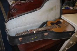 A guitar and case