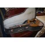 A guitar and case