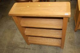 Pal oak open bookcase