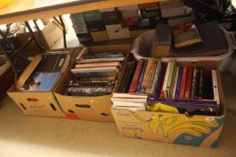 Four boxes of books