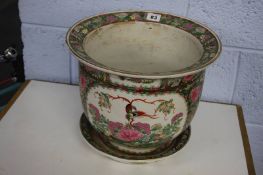 An Oriental plant pot