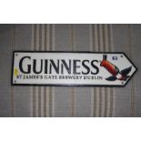 Cast Guinness sign
