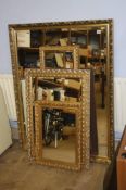 Four gilt mirrors