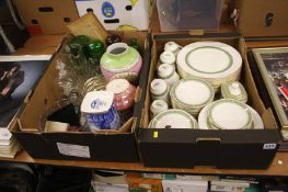 Royal Doulton dinner service and a box of assorted