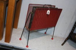 Metalwork magazine rack