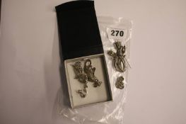 Assorted marcasite jewellery