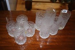 Quantity of Whitefriars tumblers