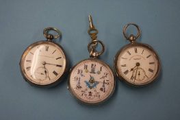 Three pocket watches