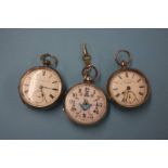 Three pocket watches