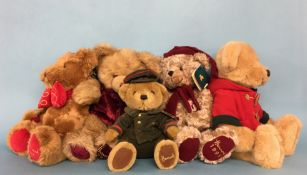 Five various Harrods bears