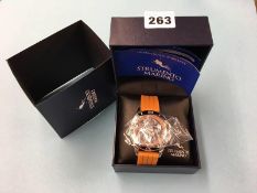 A boxed Strumento Marino Divers watch