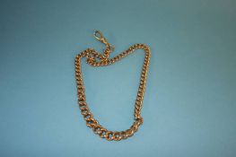 A 9ct gold watch chain, weight 43.3 grams