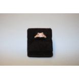 A diamond solitaire ring, stamped plat 1.270ct