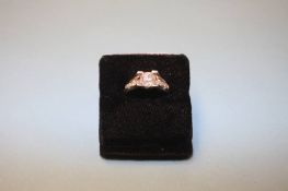 A diamond solitaire ring, stamped plat 1.270ct