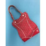 Red and White 'Swimsuit' polka dot bag from Lulu Guinness