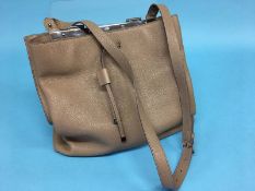 A Mulberry beige leather handbag, with dust bag, serial number 10181803