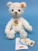 A small Steiff white bear