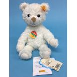 A small Steiff white bear