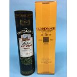 A bottle of Famous Grouse Vintage Malt Whiskey 1992, 70cl and a bottle of Glenmorangie 'The