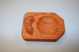 A Robert 'Mouseman' Thompson oak ash tray