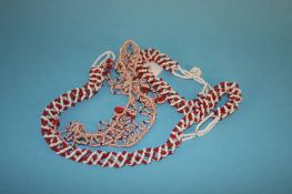 Two American Indian style necklaces and a bracelet