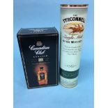A bottle of Tyrconnell Single Malt Whiskey, 70cl and a bottle of Canadian Club Classic Whiskey, 12
