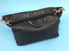 A Mulberry black handbag, with dust bag, serial number 1661814