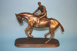 A composite figure of a Jockey