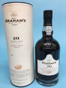 A bottle of Graham's 10 year old Tawny Port 75cl