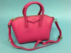 A Givenchy Antigona cerise pink handbag