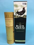A bottle of Glenmorangie 10 Year Old Single Malt Whiskey, 35cl and a bottle of Black Grouse, 1 litre