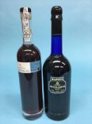 A bottle of Warre's Otima 10 Year Old Tawny Port, 50cl and a bottle of Harveys Bristol Cream Sherry,
