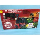 A boxed L.G.B. train set